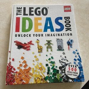 Lego Ideas Book with Red, Orange, Yellow, Green, Blue, Black, White Elements